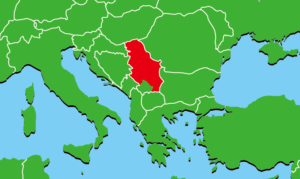 セルビア地図