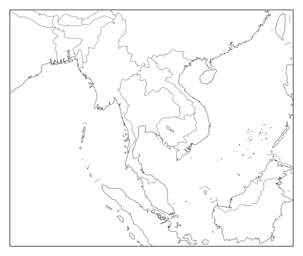 タイ白地図