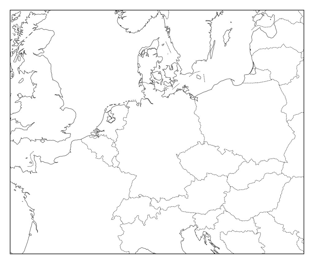 ドイツ白地図