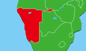 ナミビア地図