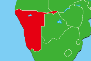 ナミビア地図