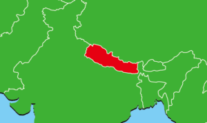 ネパールの地図