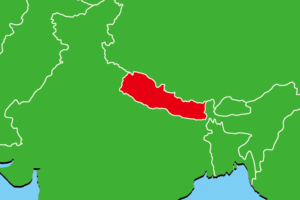 ネパールの地図