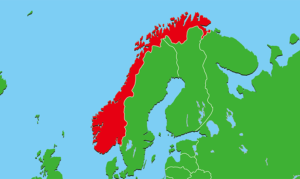 ノルウェー地図