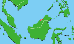 ブルネイの地図