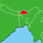 ブータンの地図