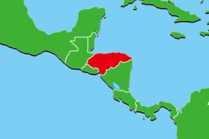 ホンジュラス地図