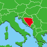 ボスニア・ヘルツェゴビナ地図