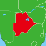ボツワナ地図