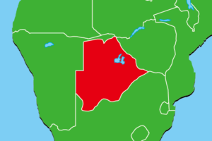 ボツワナ地図