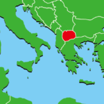 北マケドニア地図