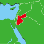 ヨルダンの地図