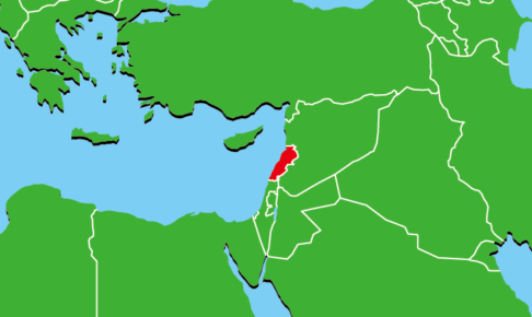 レバノンの地図