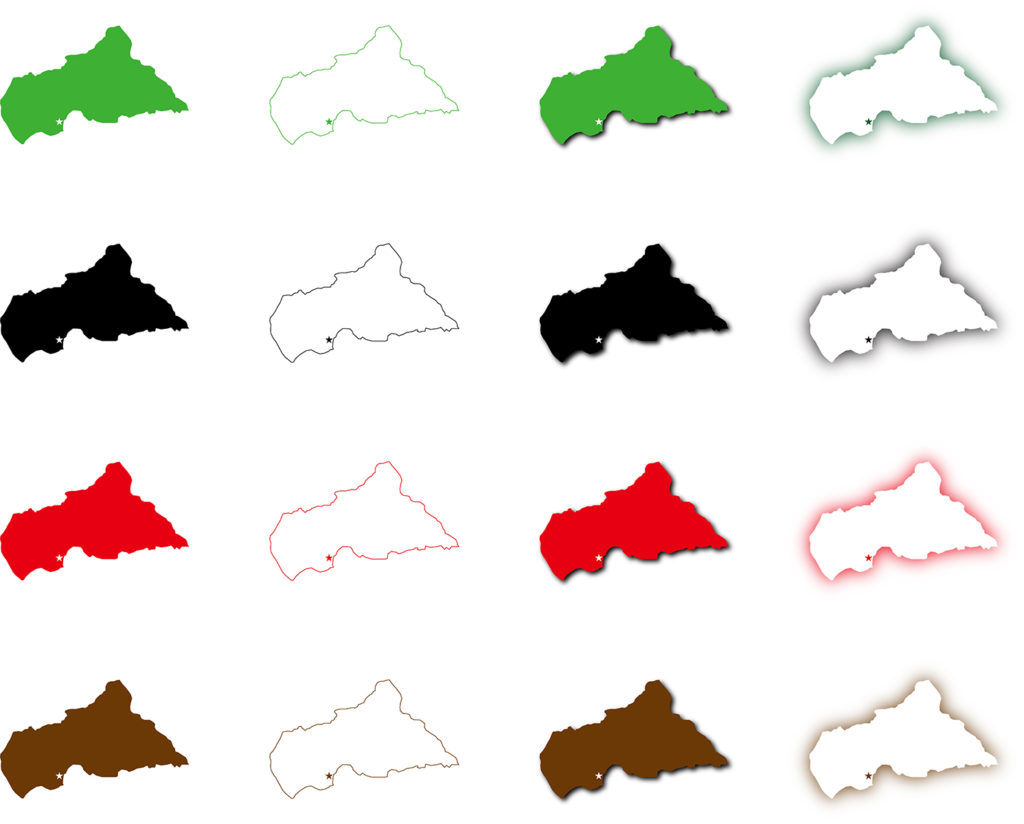 中央アフリカ共和国地図