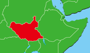 南スーダン地図