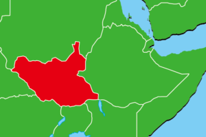 南スーダン地図