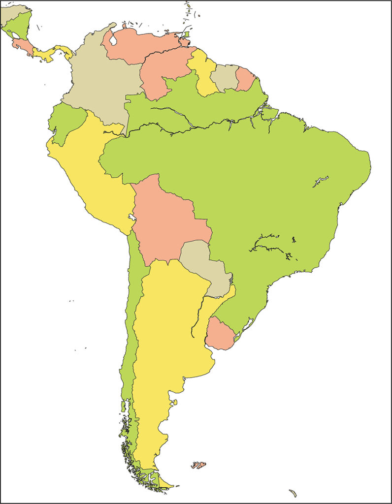 南アメリカ地域-国別