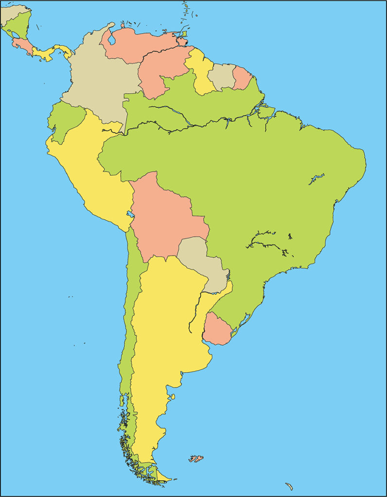 南アメリカ地域-国別-海