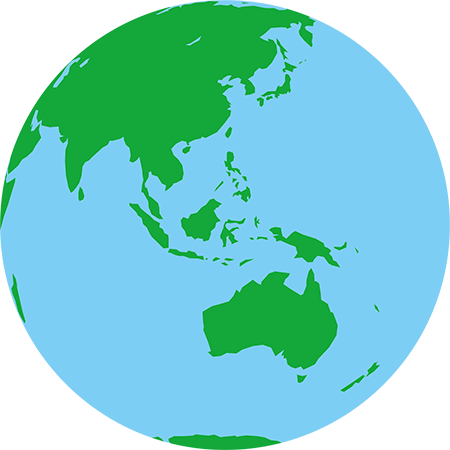 正射図法-東南アジア