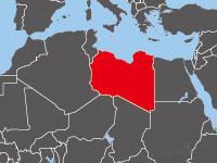 リビアの位置