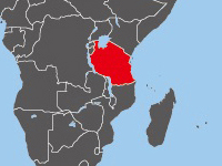 タンザニアの位置