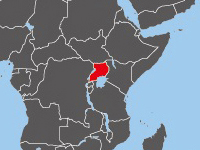 ウガンダの位置