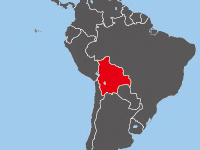 ボリビアの位置