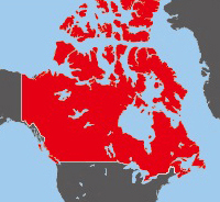 カナダの位置