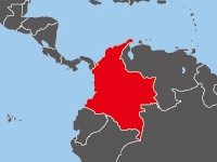 コロンビアの位置