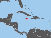 ジャマイカの位置