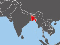 バングラデシュの位置