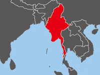 ミャンマーの位置