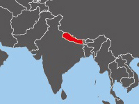 ネパールの位置