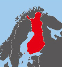 フィンランドの位置
