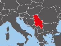 セルビア共和国の位置