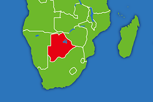 ボツワナの地図画像
