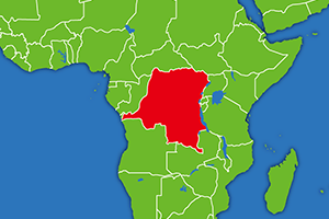 コンゴ民主共和国の地図画像
