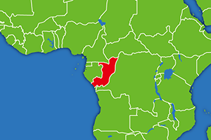 コンゴ共和国の地図画像
