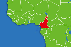 カメルーンの地図画像