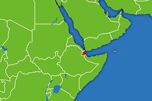 ジブチの地図画像