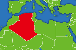 アルジェリアの地図画像