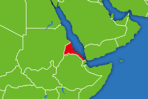 エリトリアの地図画像