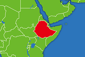 エチオピアの地図画像