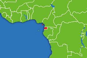 赤道ギニアの地図画像