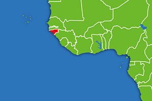 ギニアビサウの地図画像