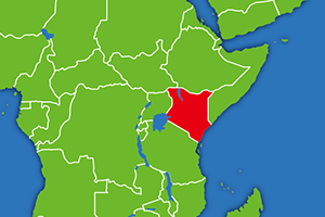 ケニアの地図画像
