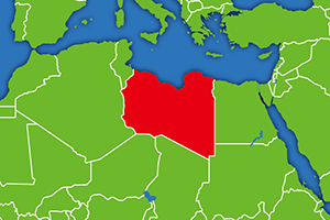 リビアの地図画像