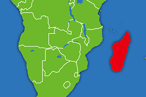 マダガスカルの地図画像