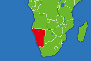 ナミビアの地図画像