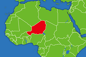 ニジェールの地図画像